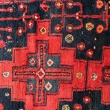 Handmade antique Persian Hamadan rug 142cm x 205cm, 1930s