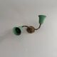 Small simple 2-headed brass wall light, 1950s, Italy.