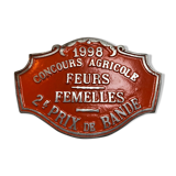 Competition plate agricultural feurs,1998