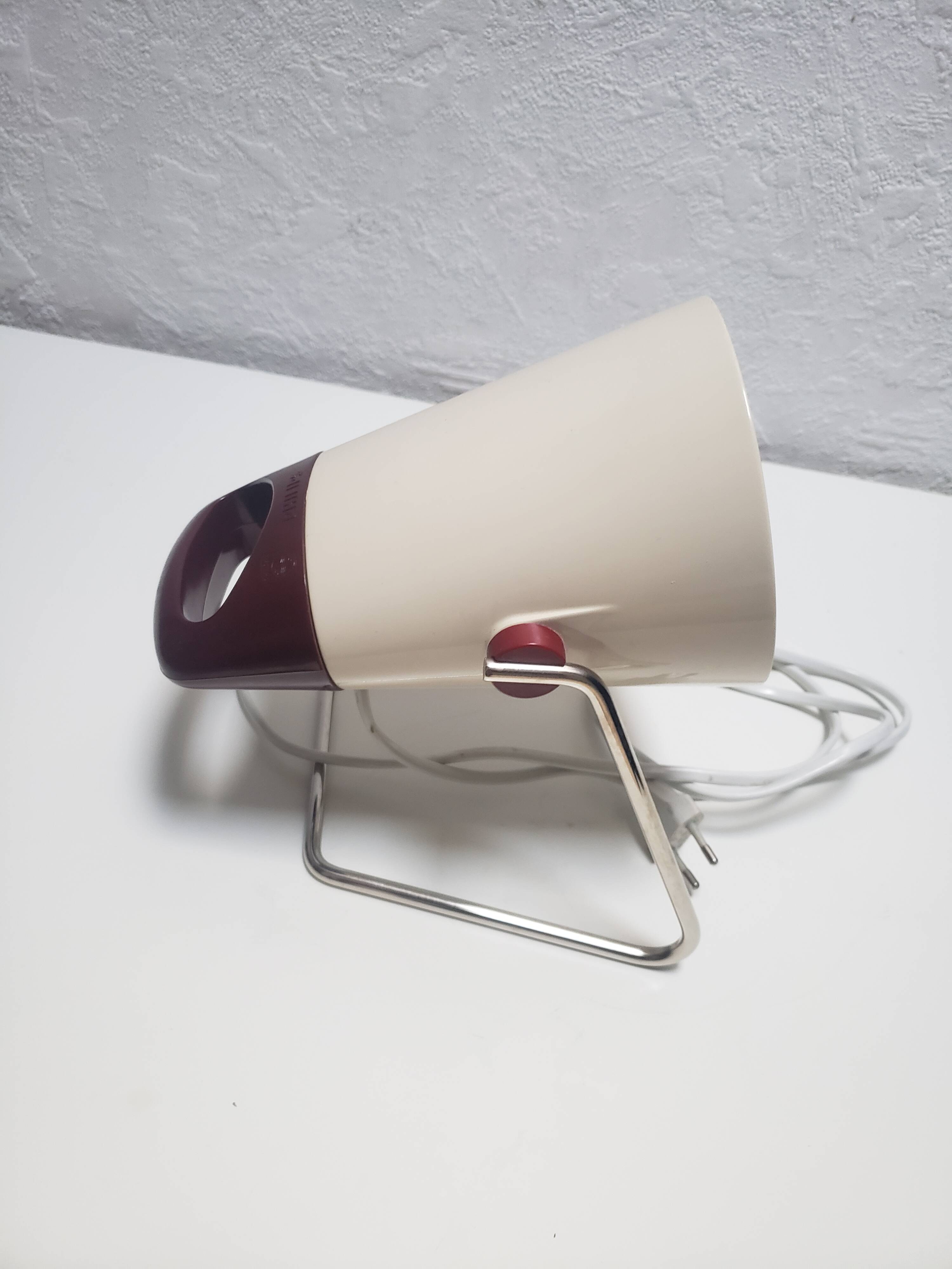Philips Infraphil HP3603 infrared lamp - Space Age design - Vintage 70s