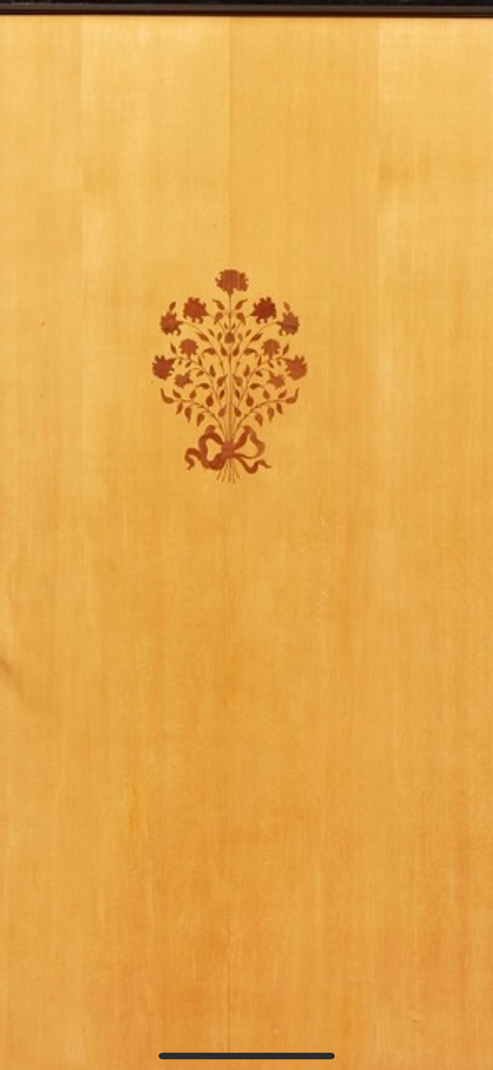 Jean Pascaud wardrobe black lacquered wood