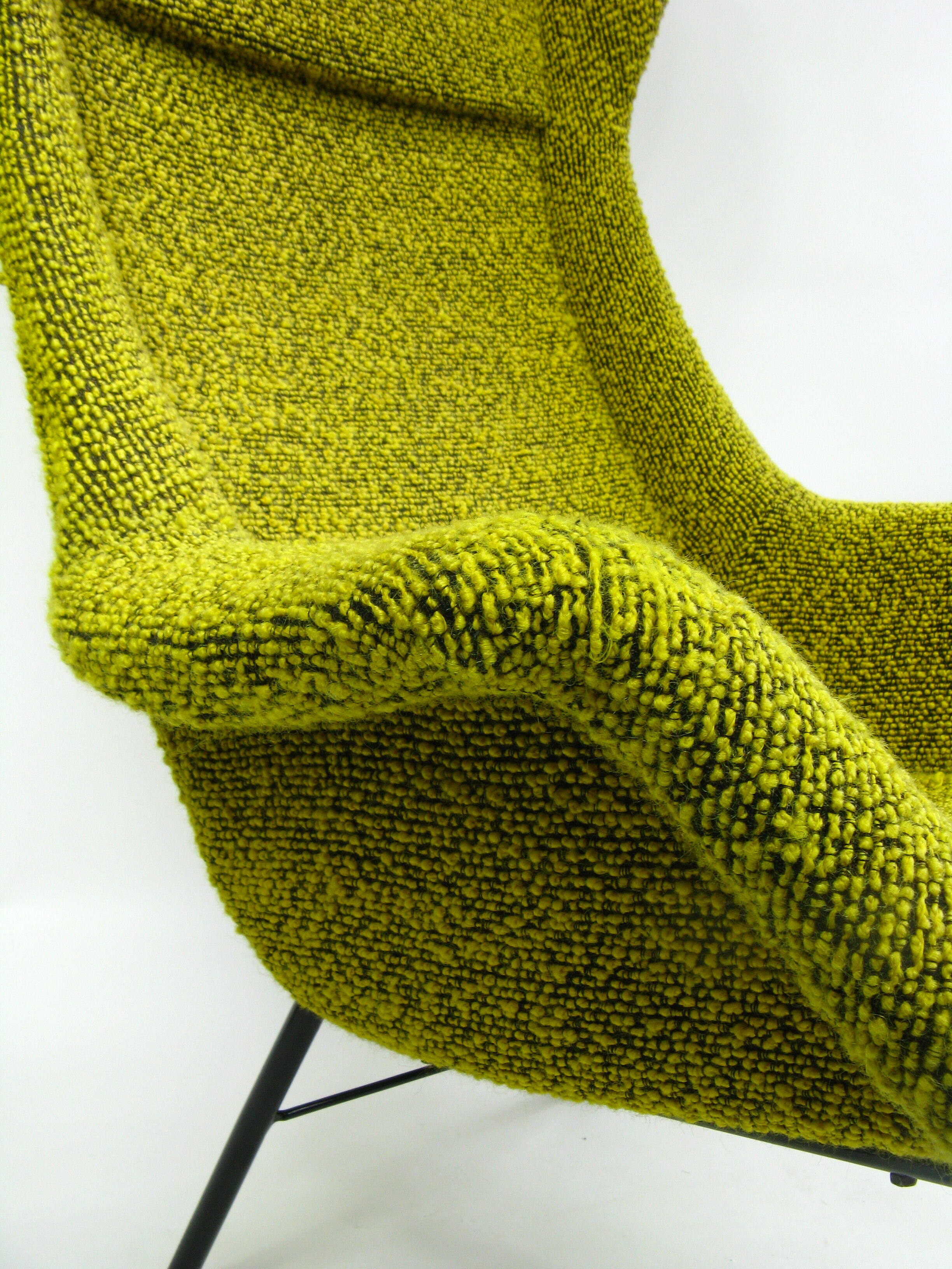 Yellow/Green Wingback Armchair by Miroslav Navratil for tone, 1960 s