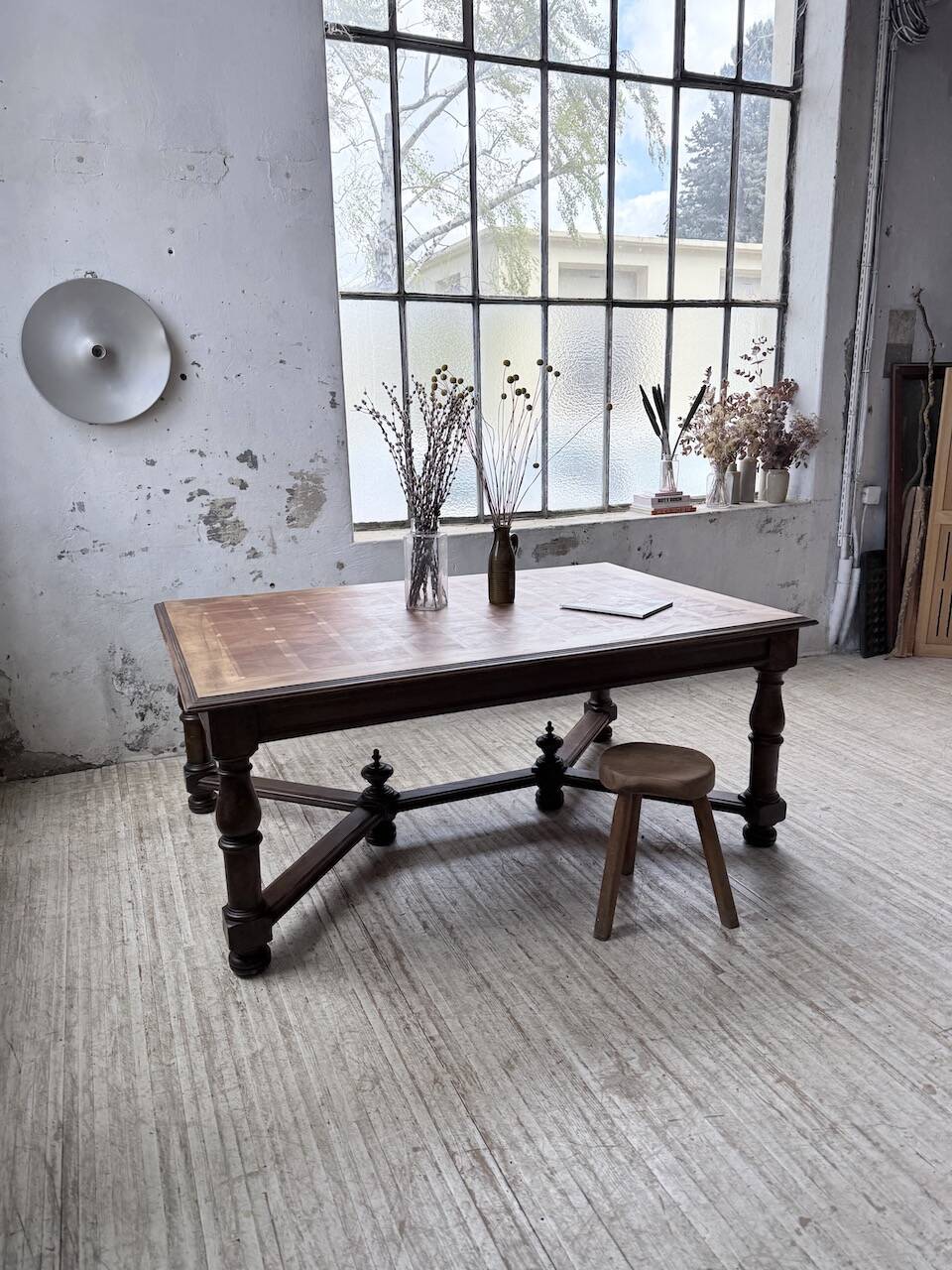 Oak table in Louis XIV style 1900