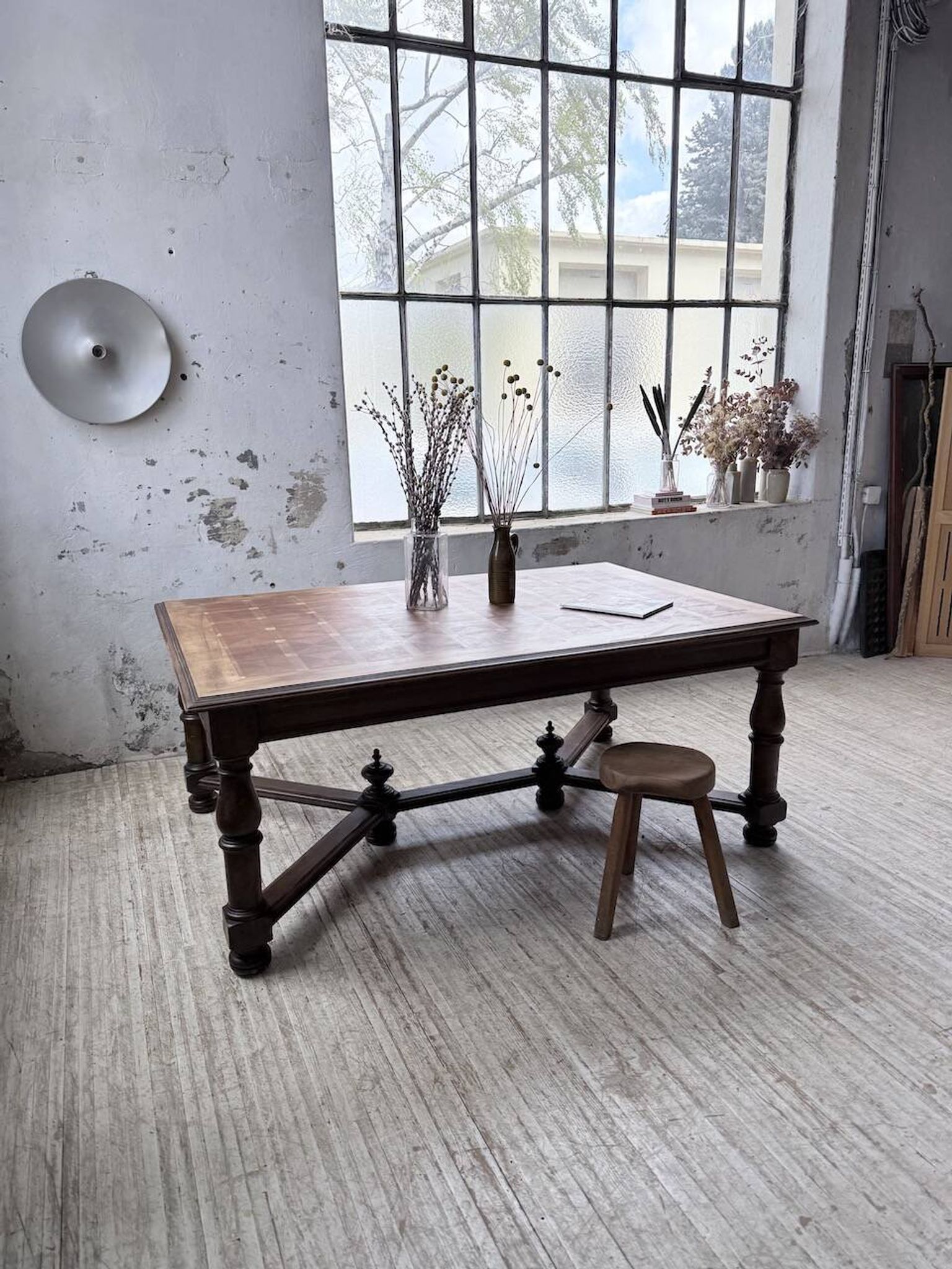 Table chêne style Louis XIV 1900