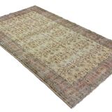 Turkish Anatolian Handmade Vintage Area Rug 293 cm x 184 cm