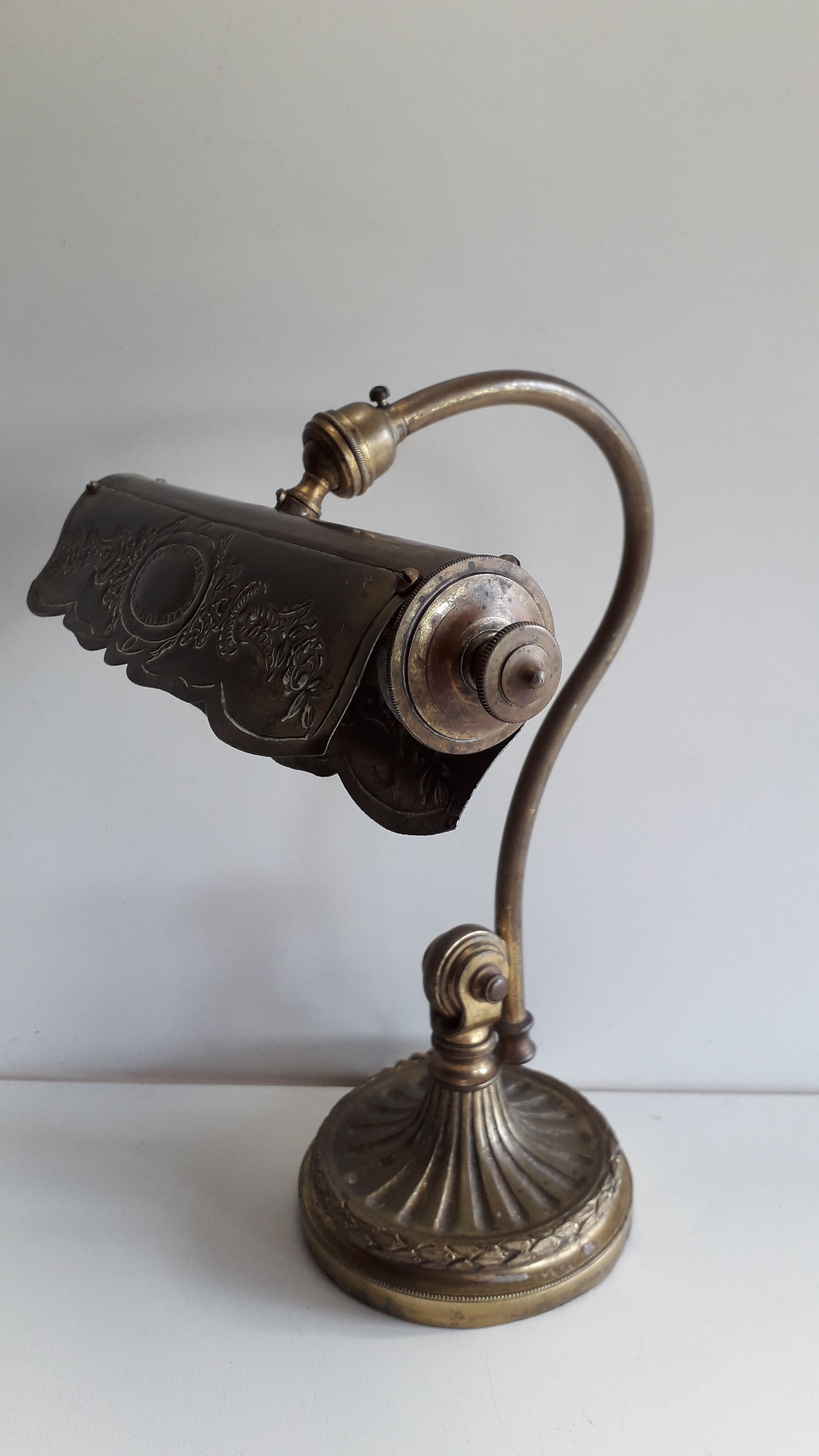 Brass bronze desk lamp