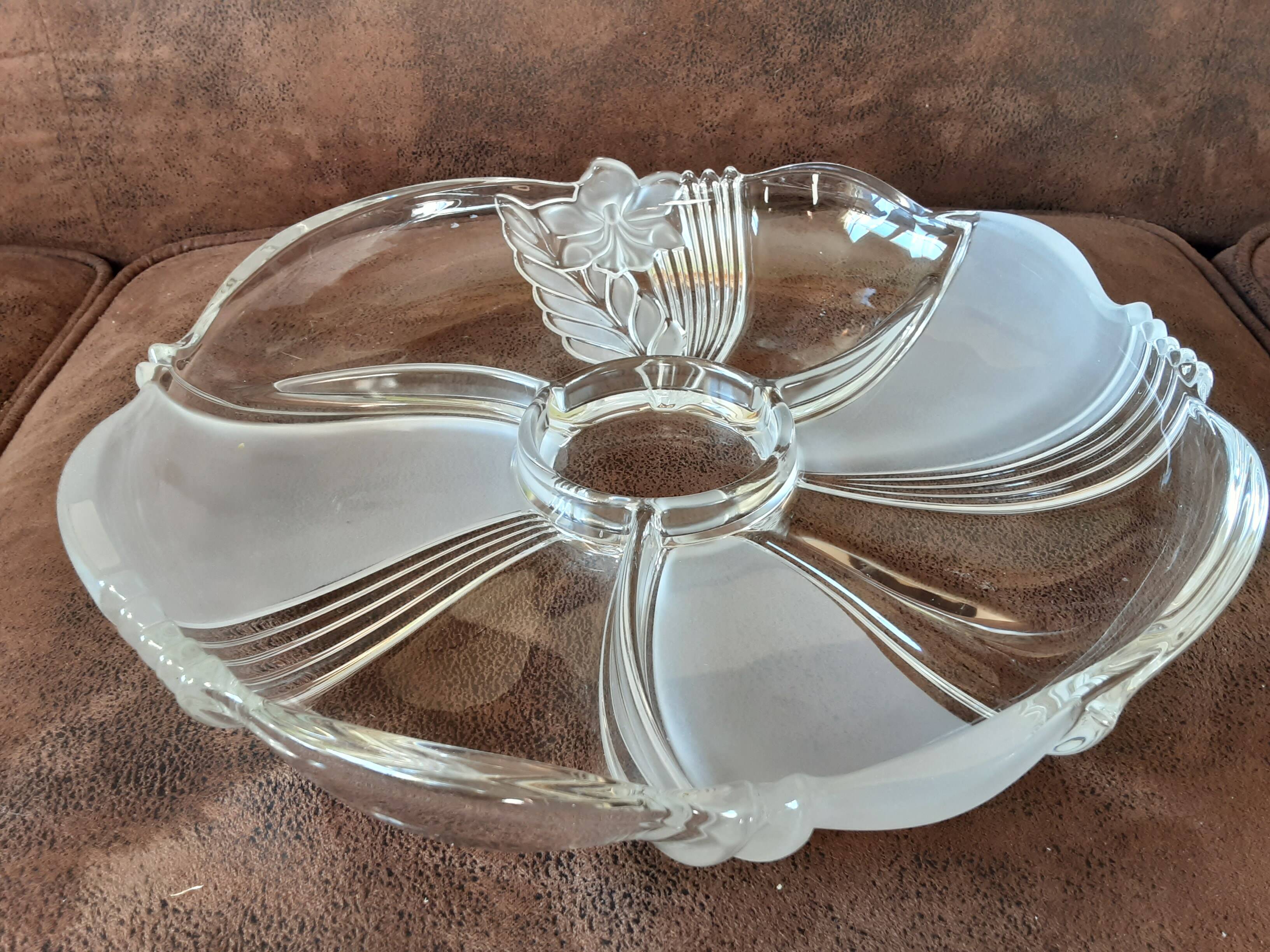 Original crystal compartment dish