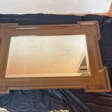 Miroir design art déco en bois forme géométrique 58x84cm