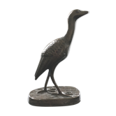 Héron en bronze signé