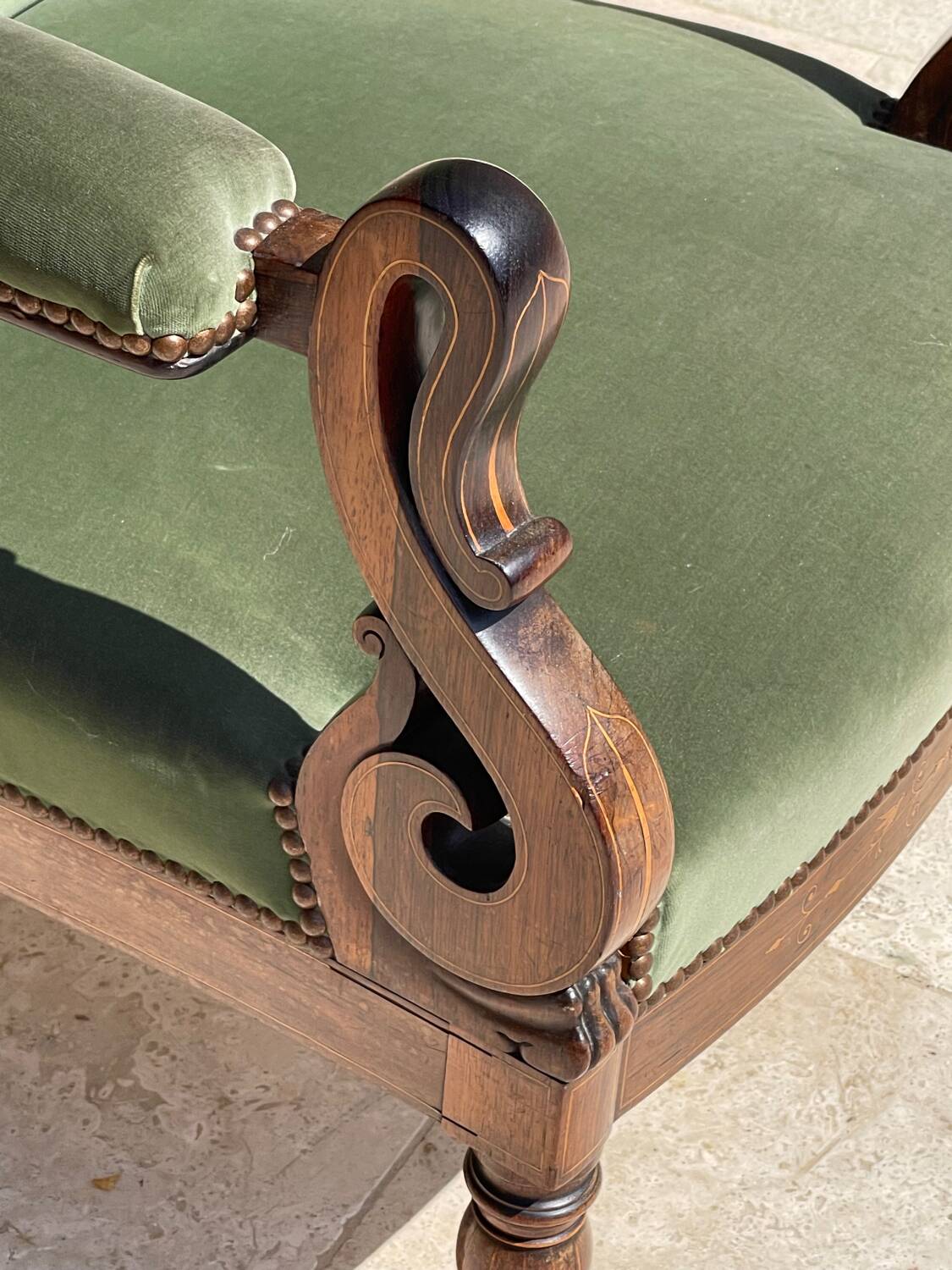 Voltaire Charles X armchair