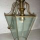 Brass lantern with 6 beveled glasses
