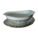 Limoges porcelain sauce boat with lanternier decoration and blue cornflower.