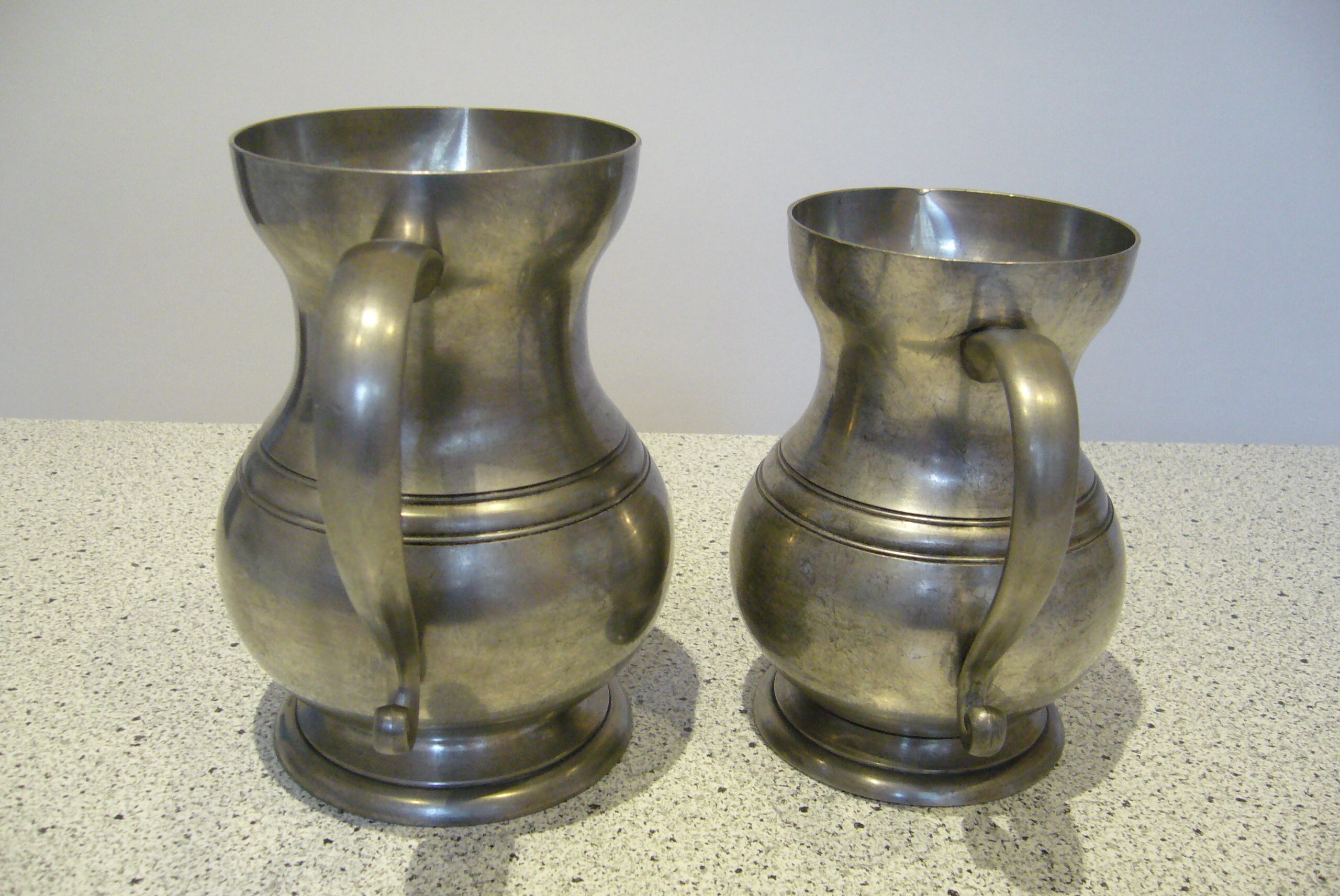Set of 2 20th century water pitchers