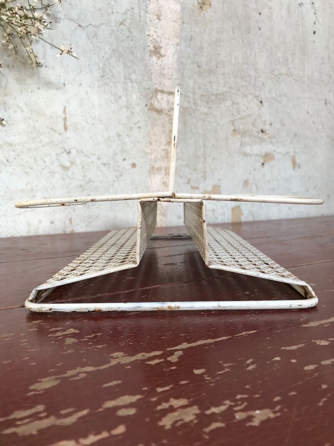 Perforated metal glass basket