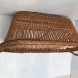 Old oval wicker basket