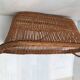 Old oval wicker basket