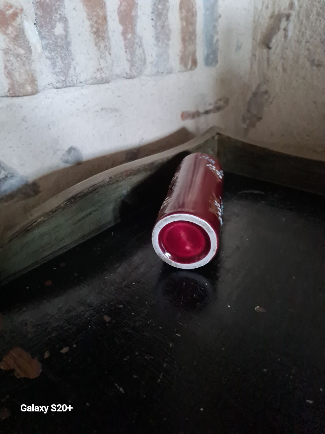 Antique Gien cylinder vase