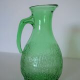 Pitcher and 4 vintage glasses