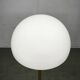 Lidokov Space Age Brass and Opaline Glass Floor Lamp, 1960s