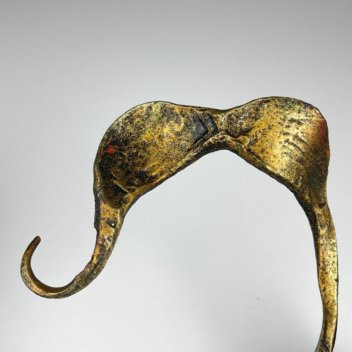 Brutalist metal wall lamp by Salvino Marsura, Italy, 1960s.