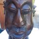 Large carved African head in exotic wood – Madagascar – 65 cm