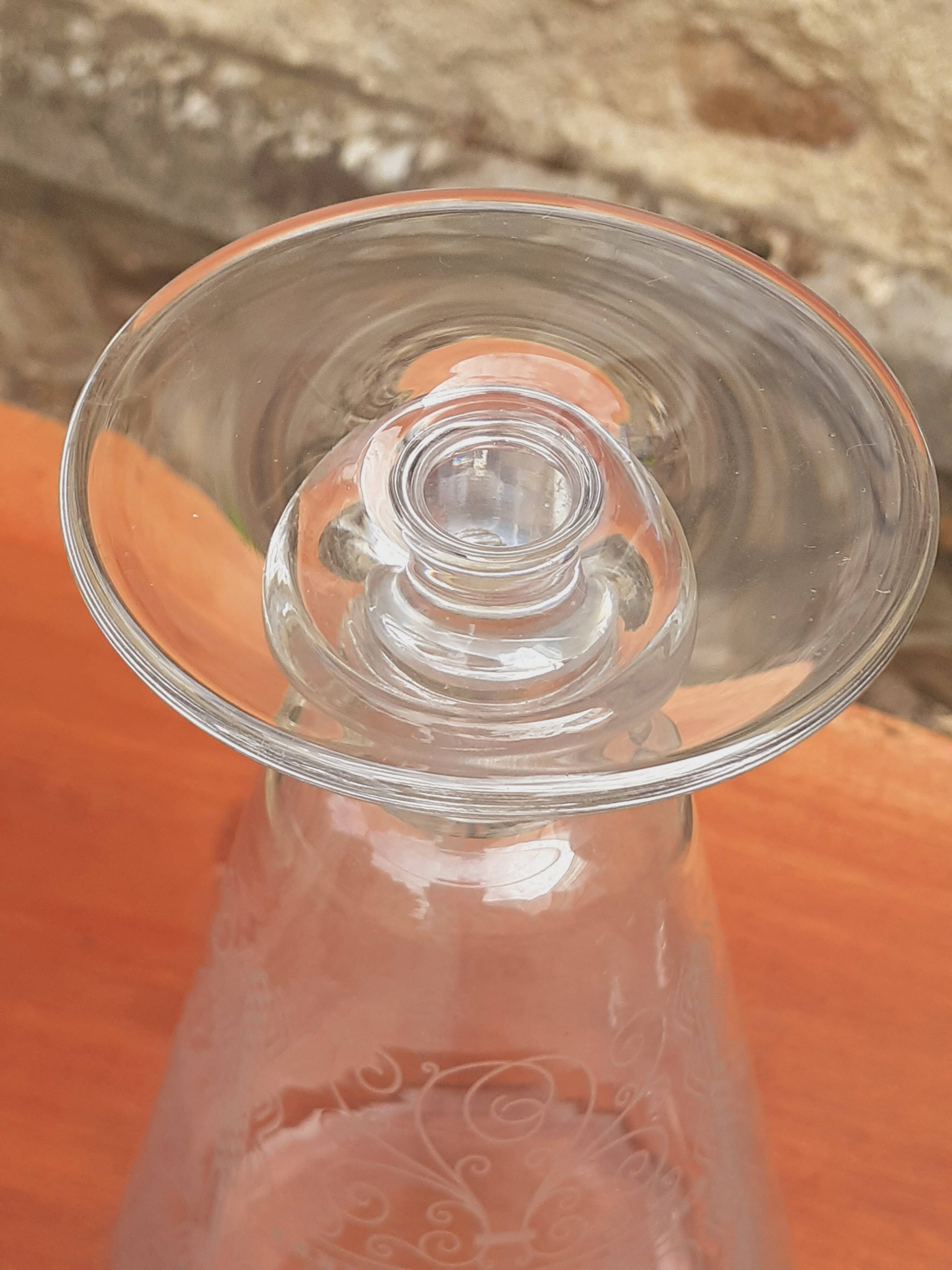 Carafe and Crystal Glasses from Baccarat Model Lido