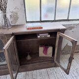 Enfilade display cabinet, solid oak, 1920.