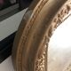 Gilded mirror with pediment XIXth century, 86x136