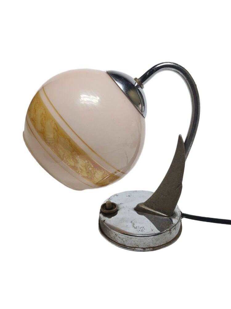 Art Deco bedside lamp, former Czechoslovakia, 1950s