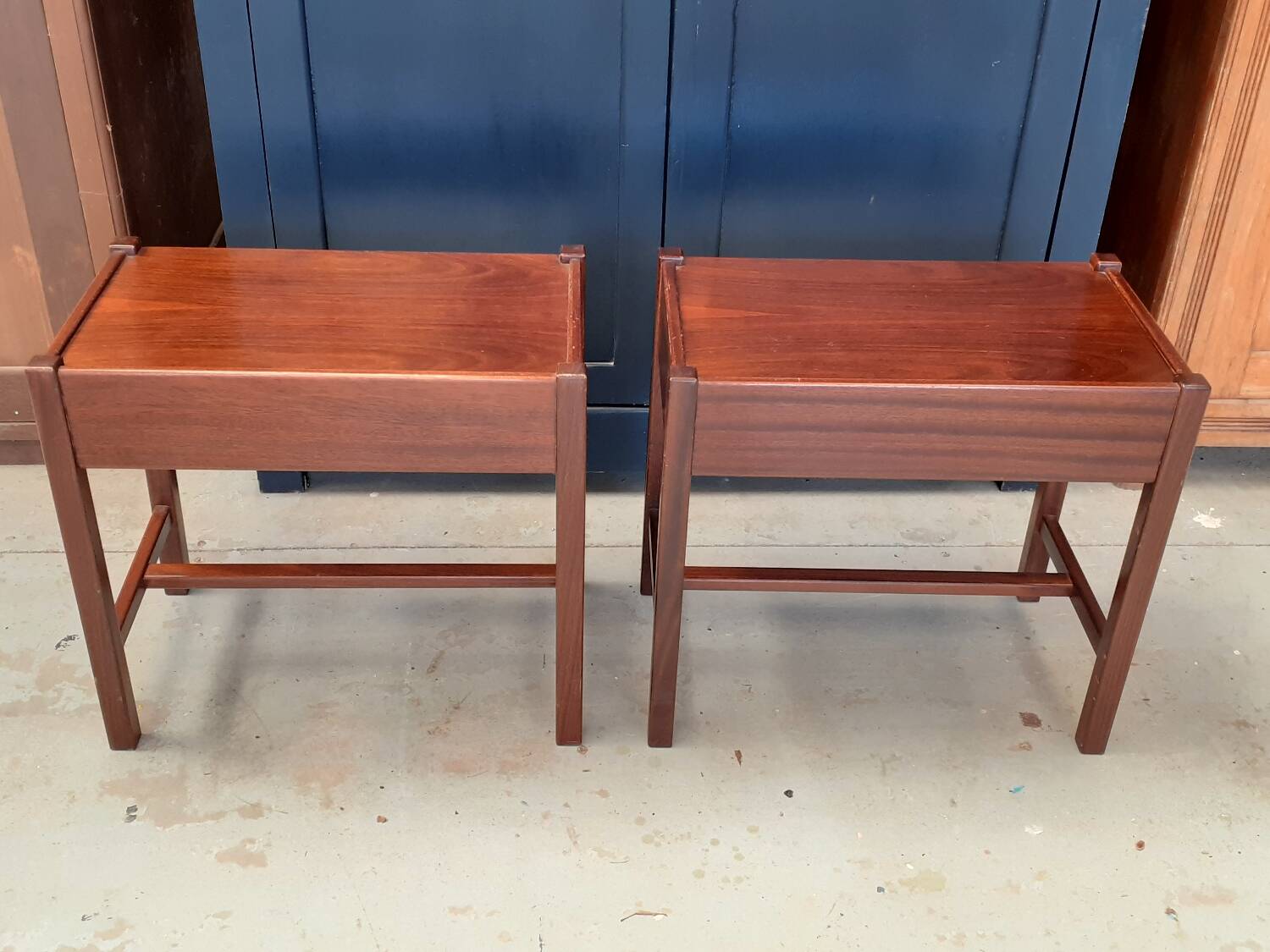 Pair of Scandinavian bedside tables