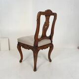 18th-Century German Baroque Chair in Carved Walnut, 1740s