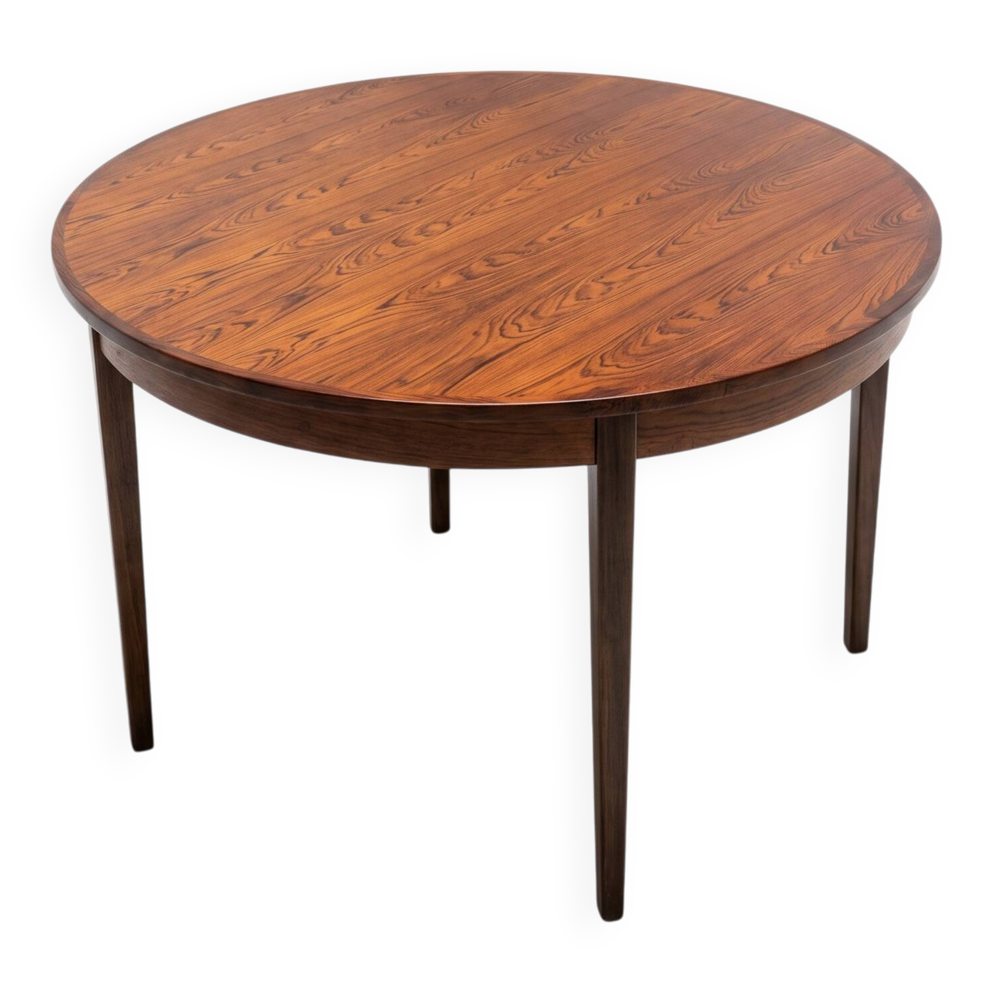 Table scandinave extensible en palissandre de Rio - 1960