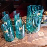 1 set of 6 glasses + the pitcher from Cristallerie D'Arc