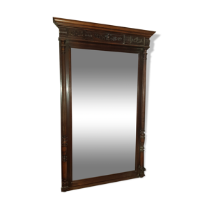 miroir bois massif avec