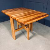Drop-leaf table, Danish 1970s, solid pine