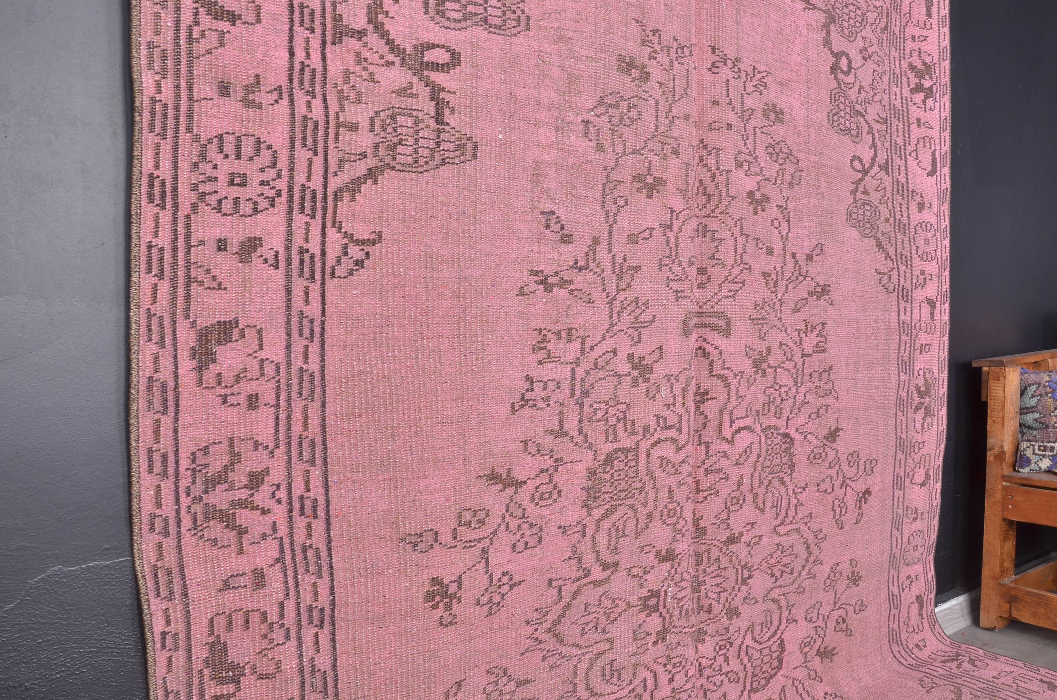 Pink Oushak Turkish Carpet sku 1129
