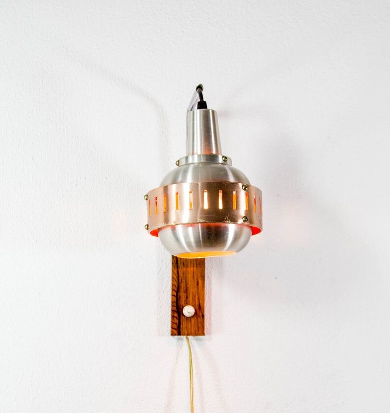 Fog &Mørup wall lamp in 60s aluminum