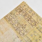 Yellow Mustard Large Vintage Rug, 204x306Cm