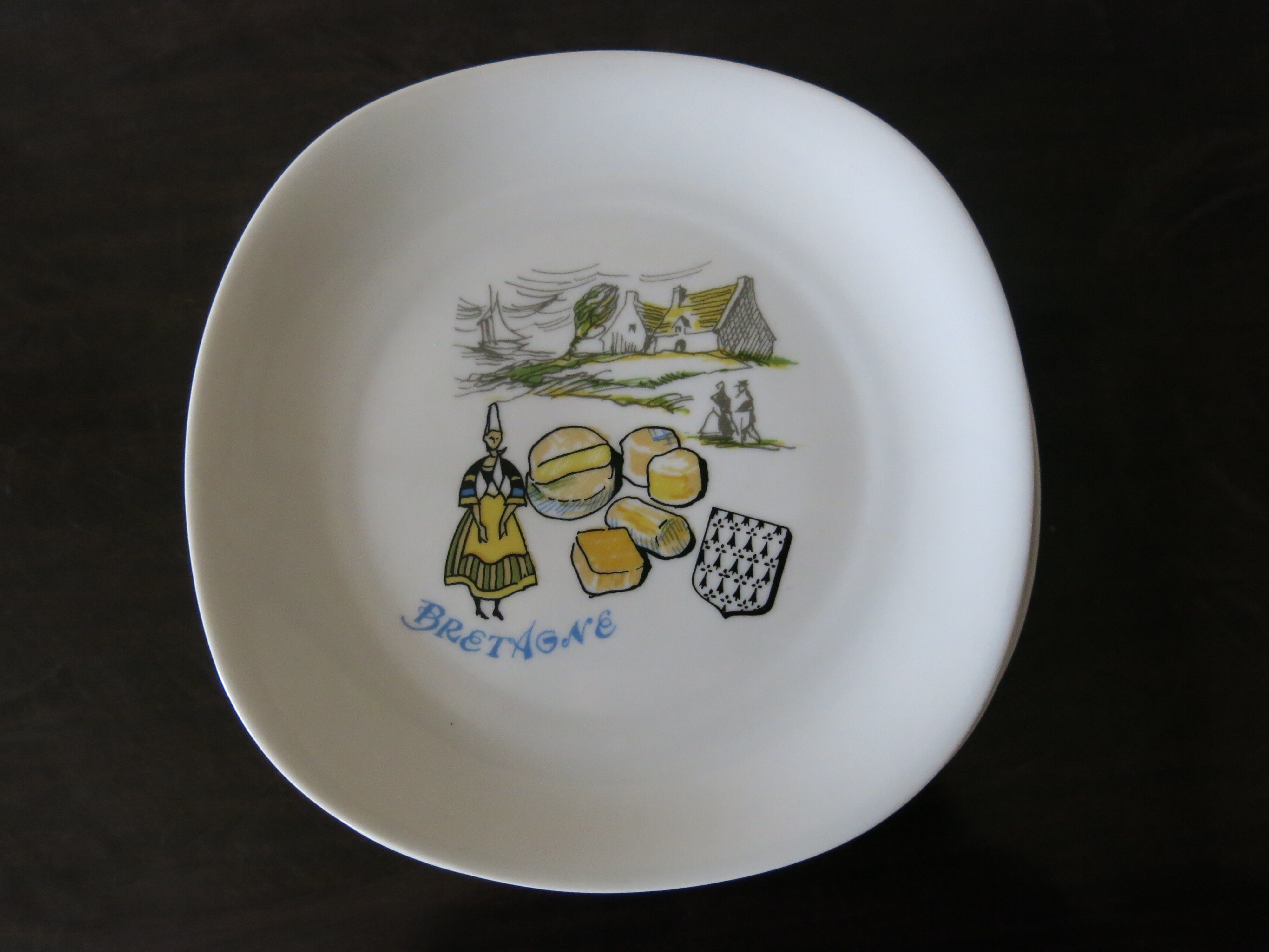 7 berry high porcelain cheese plates