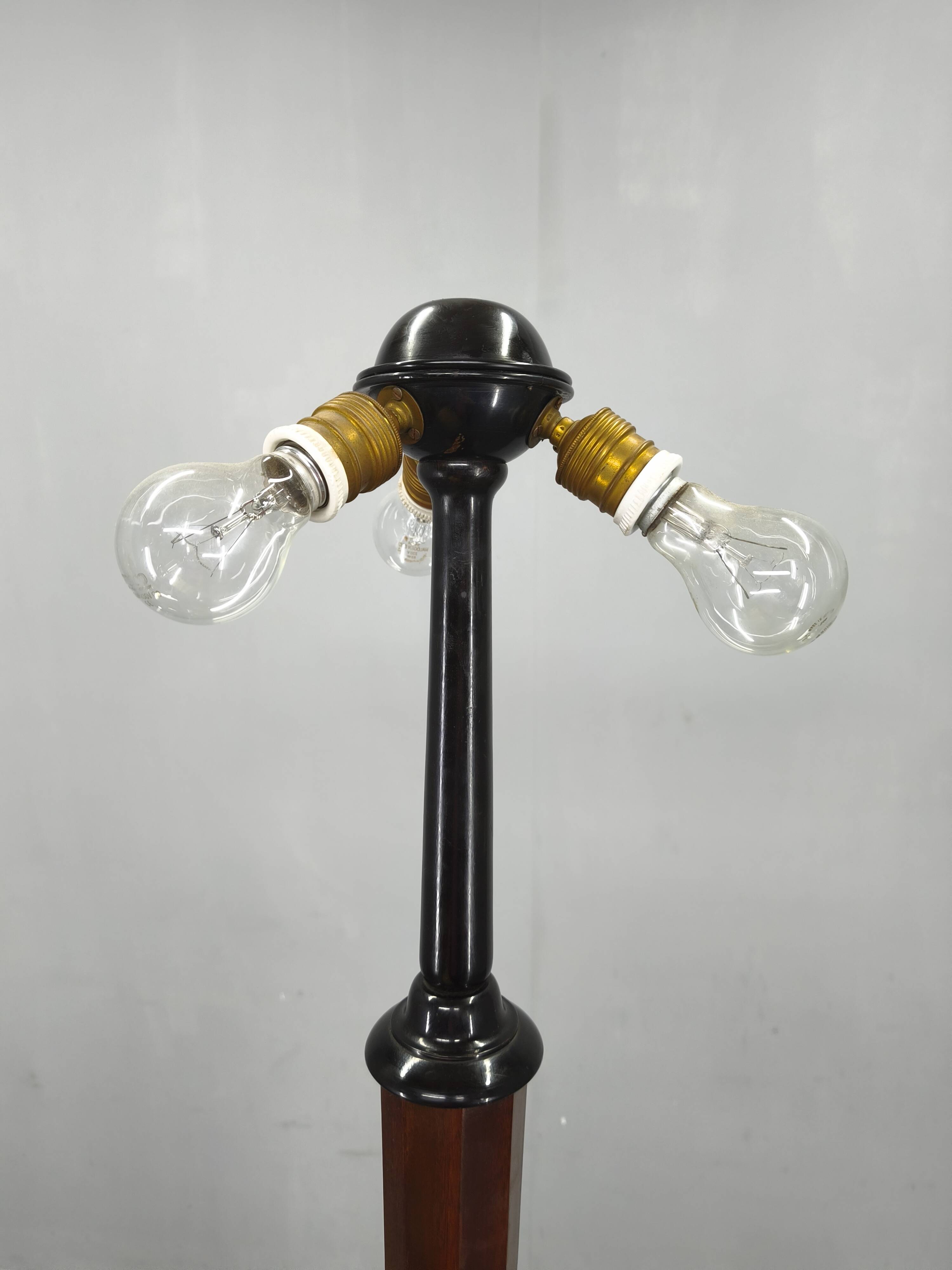 Lampadaire art déco avec table, Suède, années 1940