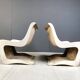 Pair of Silène lounge chairs by M. Borgnat for Clairitex, 1960s