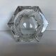 Octagonal crystal ashtray cut