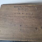 Solid oak safe from the Maubeuge central bank, box no. 475