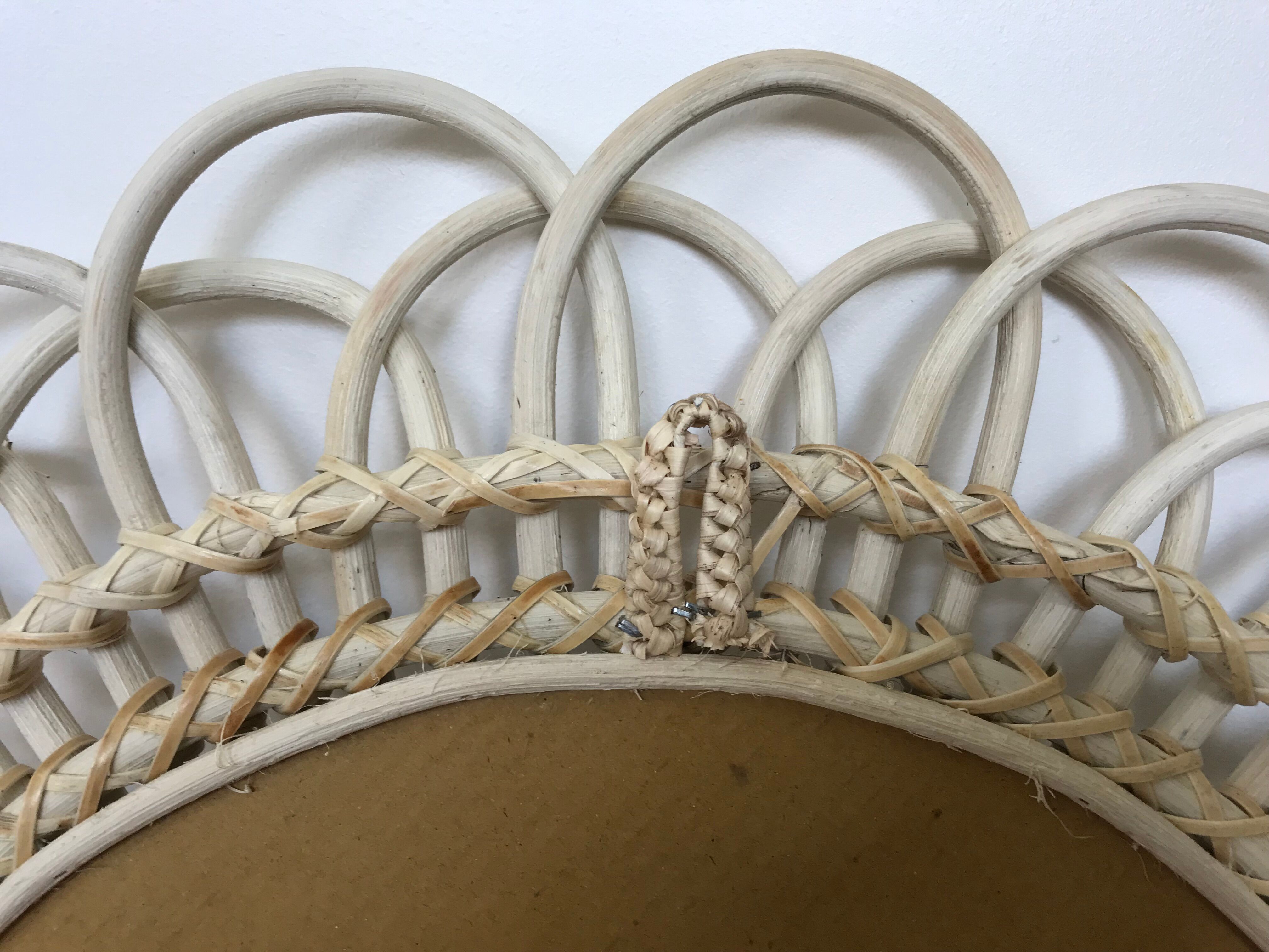 Rattan Sun mirror 58 x 58 cm