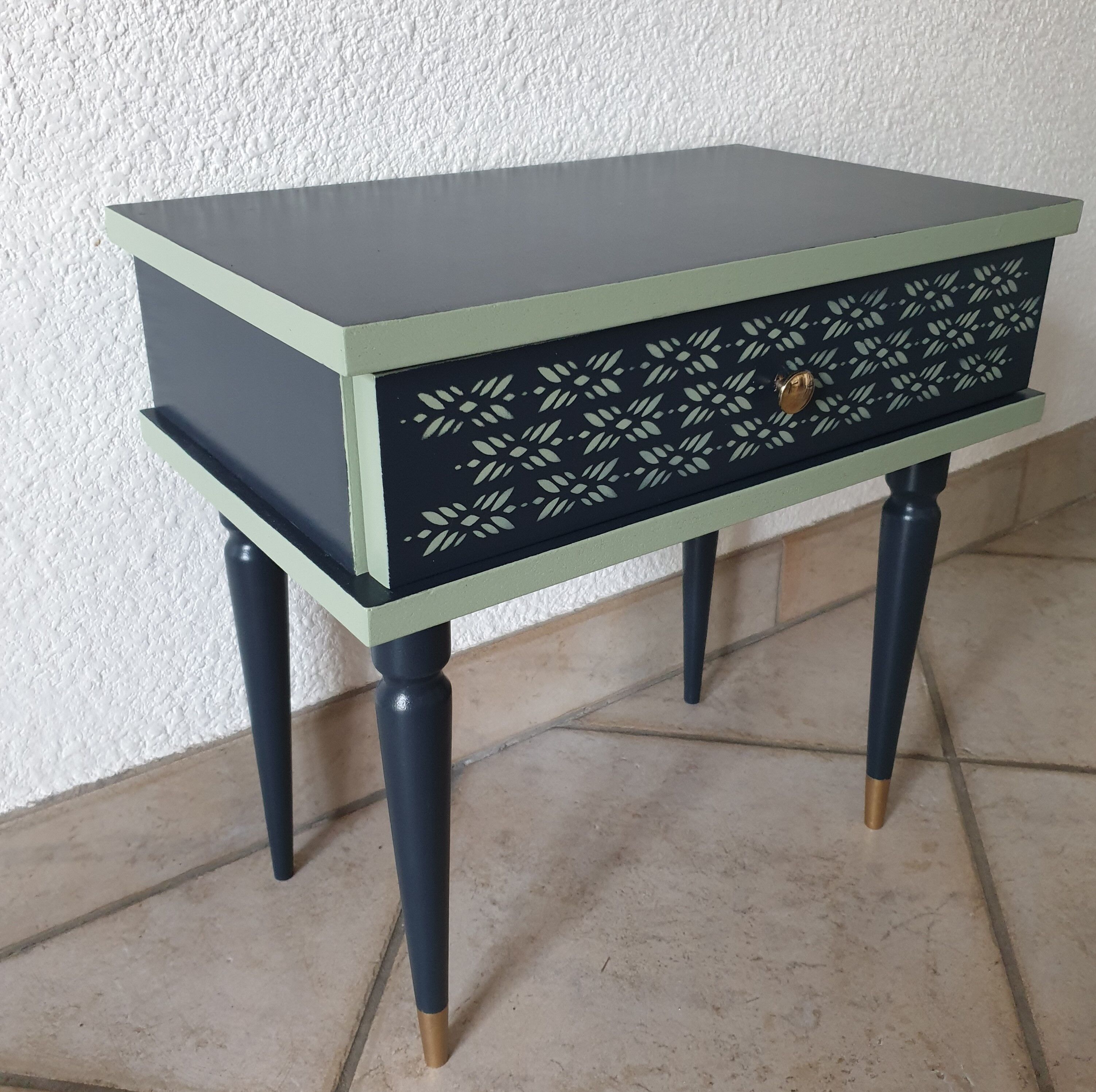 Restyled vintage bedside