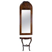 Set of Antique Louis Philippe Mirror and Console Table, 1890s