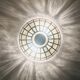 Large Mid-Century Glass Ceiling Light from Limburg, Germany, 1960s