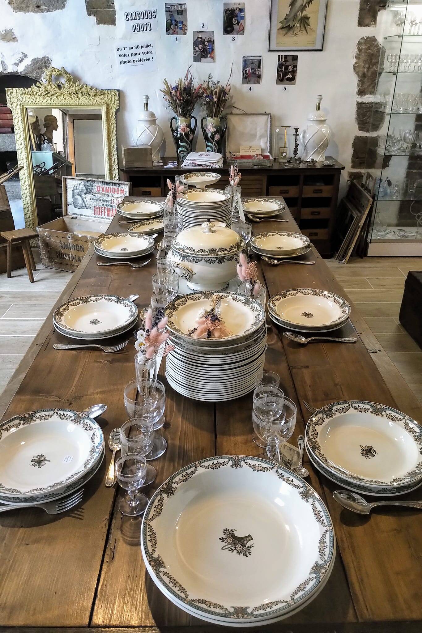 Sarreguemines Dubarry dish set