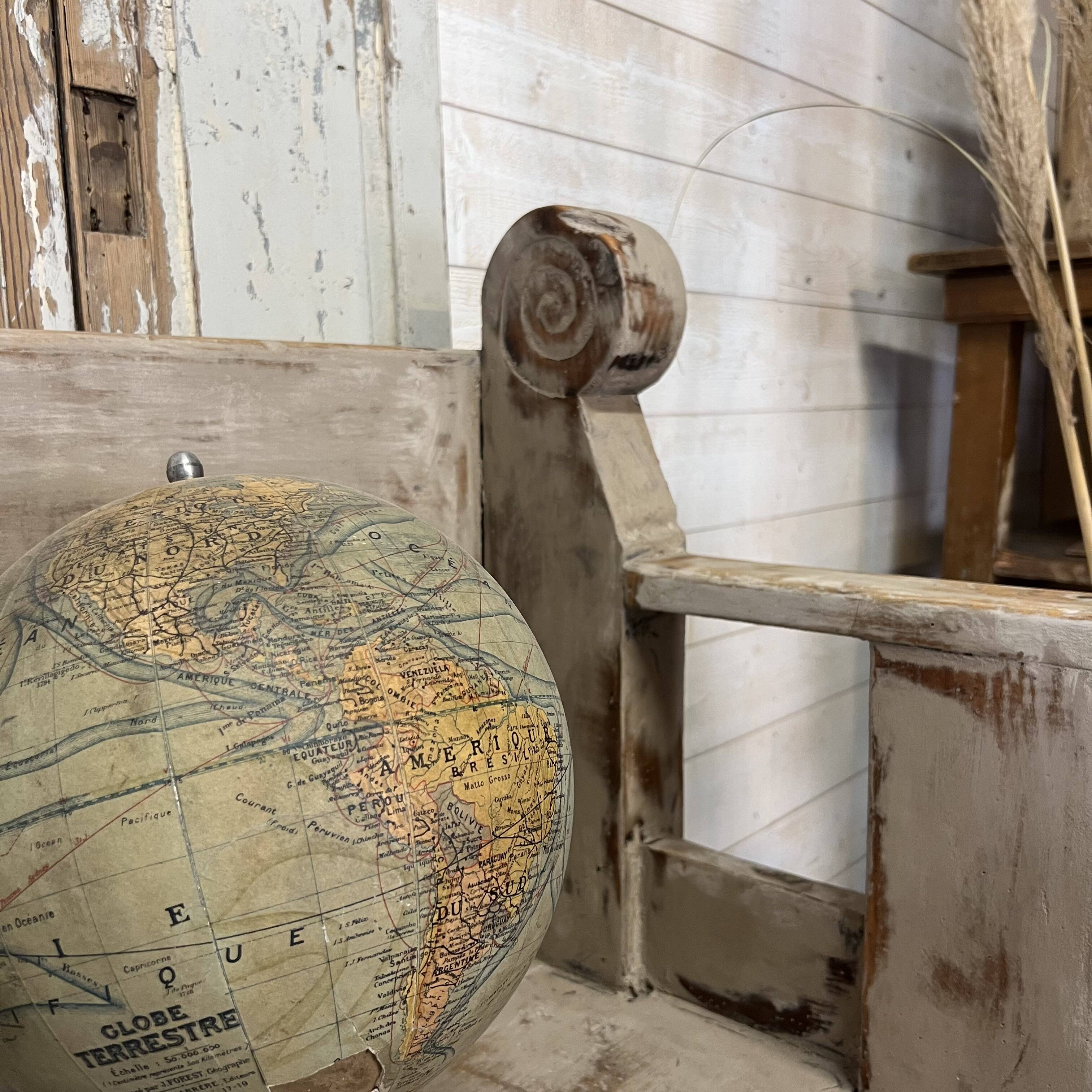 Old weathered country bench