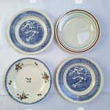 Flat plates Gien, Sarreguemines, Digoin